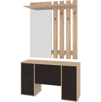 Předsíňová stěna Předsíňová stěna ALIYA MDF Barva: dub sonoma + wenge