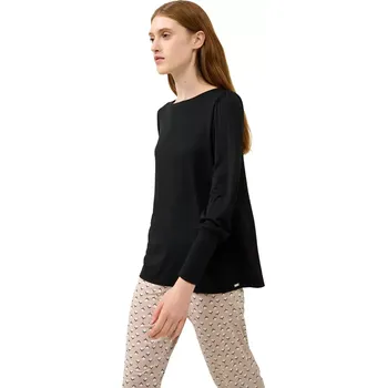 Dámské pyžamo Dámské pyžamo s černým topem a vzorovanými kalhotami Vamp 23073 černé velikost M