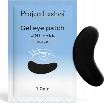 Péče o oční okolí ProjectLashes 100 ks Černé náplasti pod oči pro prodlužování řas UV metodou