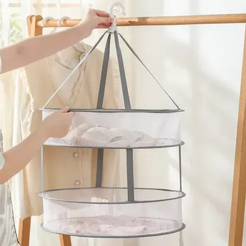 Síť proti hmyzu Skládací síťka na sušení prádla, kruhová 2 patra (STE4)