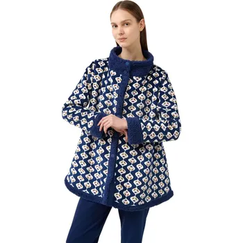 Dámský župan Dámský župan Vamp s knoflíky a potiskem 21411 velikost XL