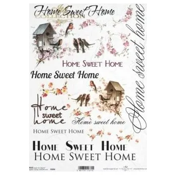 Umělecký papír Rýžový papír A4 - R0494 - nápisy