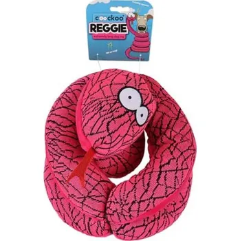 Hračka pro psa Ebi COOCKOO Reggie pískací hračka - had 140x10x10cm růžová