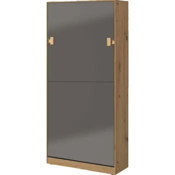 Dětská postel Max-i Výklopná postel BREYSTON 19 | dub artisan / šedý lesk