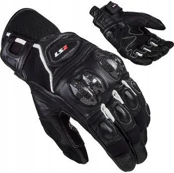 Moto rukavice Motocyklové rukavice LS2 Spark 2 Man Černo-bílé XXL