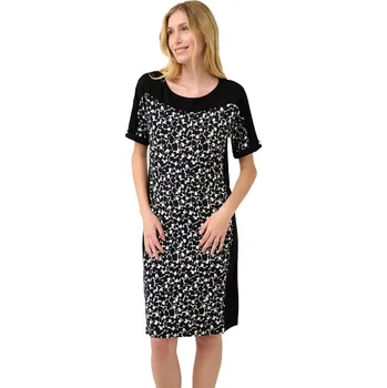 Dámské šaty Viskózové letní šaty Vamp v černobílé barvě 22495 velikost L