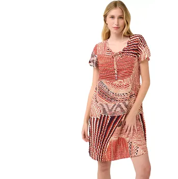 Dámské šaty Letní šaty Vamp z popelínu Minoan 22437 red brick velikost XL