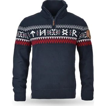 Pánské oblečení Thor Steinar - svetr Tyr II marine Barva: Modrá, Vel: XL