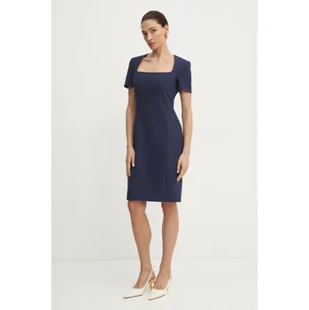 Dámské šaty Šaty BOSS tmavomodrá barva, mini, 50535199 59X, vel. 36