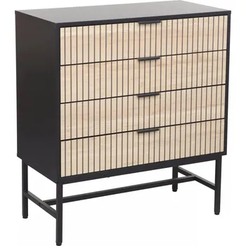 Komoda Komoda Mago 80 cm dub přírodní/černý mat