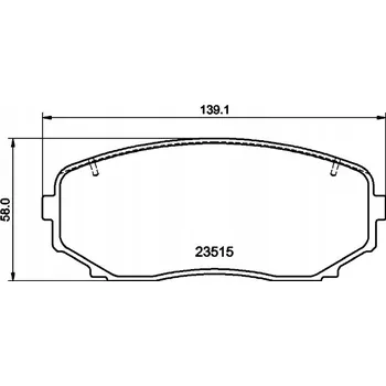 Brzdová destička Hella 8DB 355 032-941 Sada brzdových destiček, kotoučové brzdy