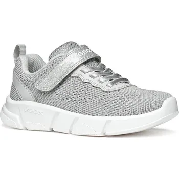Chlapecké tenisky Dětské sneakers boty Geox ARIL stříbrná barva, J55DLB.07QBC J55DLB.07QBC.24.27 SLV, EUR 24