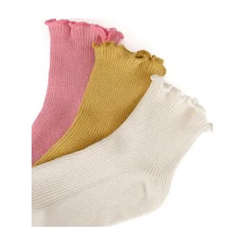 JENNY Krátké ponožky 7KB-003-SS25 (3-pack) Žlutá 35_38