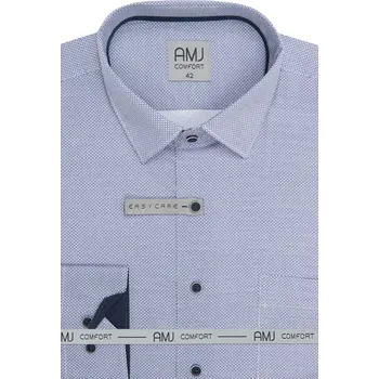 Pánská košile Pánská Slim Fit košile AMJ VDSBR 1477 modrá velikost 41