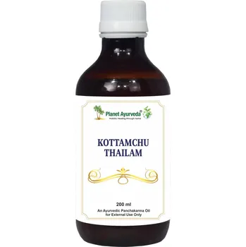 Masážní přípravek Planet Ayurveda Kottamchukkadi Thailam – Olej na bolest kloubů, svalů a nervů - 200 ml