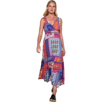 Dámská móda Dlouhé letní šaty Vamp 20427 velikost M