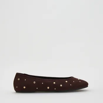 Dámské baleríny Reserved - Baleríny se šatony - hnědá - 379FF-88X - 379FF-88X-38