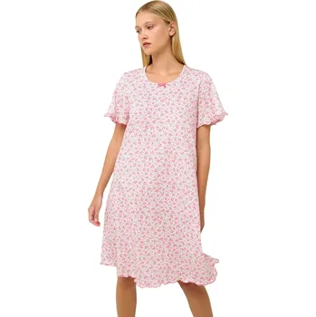 Dámská noční košile Bavlněná noční košile Vamp 22258 pink dove velikost XL