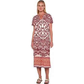 Dámské šaty Dlouhé letní šaty Vamp s krátkými rukávy 20487 velikost M
