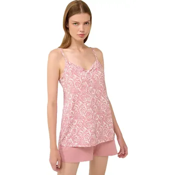 Dámské pyžamo Dámské dvoudílné pyžamo Vamp 22008 pink blush velikost S