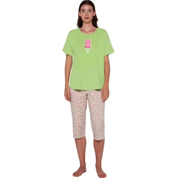 Dámské pyžamo Bavlněné dámské pyžamo Vamp s krátkými rukávy 20255 velikost S