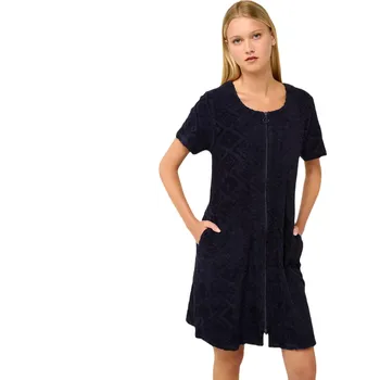 Dámský župan Plážové šaty Vamp Frottee se zipem 22534 blue velikost XL