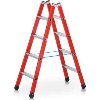 Žebřík ZARGES EFA mix B plastový stojací žebřík al. stupni, Pracovní výška: 2,85 m