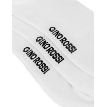 Pánské ponožky Gino Rossi Krátké ponožky 3MB-001-AW24 (3-pack) Bílá 39_42