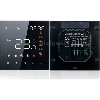 Termostat Inteligentní wifi termostat dotykový LED displej 16A elektrický ohřívač