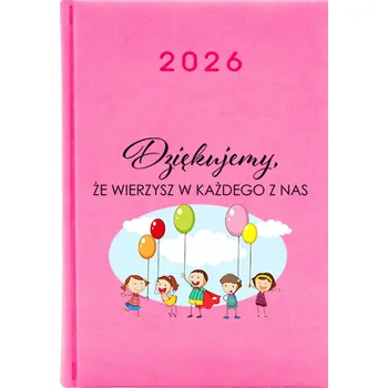 Kalendář Knižkový kalendář 2026 A5 FunnyCase růžový