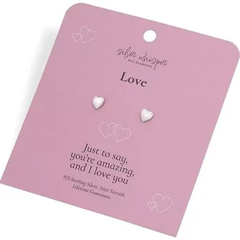 Náušnice HOT DIAMONDS Silver Whisper SWE001 (Ag 925/1000; 0,64 g)