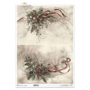 Umělecký papír Rýžový papír A3- R1515L Zimní květiny