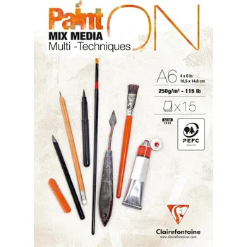 Skicák Clairefontaine A6 15 ks