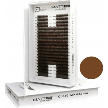 Umělé řasy Řasy ZJ Pro Mattline C 0,07 6-13 mm hnědé