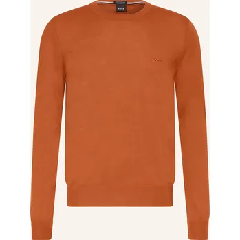 Pánská móda Boss Pánský Svetr Botto, tmavě oranžová, M