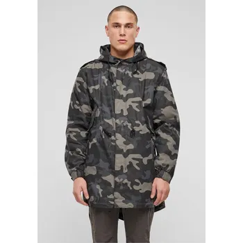 Pánský kabát Build Your Brandit Jarní / zimní parka M51 US Urban Classics s odnímatelnou fleecovou podšívkou Barva: tmavá kamufláž, Velikost: 4XL