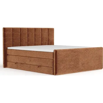 Postel Oranžová boxspring postel s úložným prostorem 140x200 cm Ava – Maison de Rêve ID_1820342