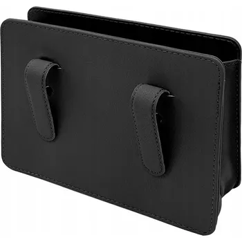 autokoberec Organizér, skládací koš do auta, kožený, černý Xqmmgo