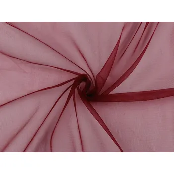 Galanterie Úplet šifonový Varianta: 8 bordó, Balení: 1 m