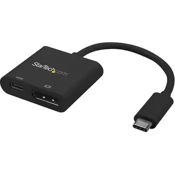 Notebook StarTech adaptér USB-C na DisplayPort Power Delivery 60W černá (CDP2DPUCP)