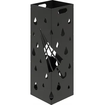 Stojan na deštník Kovový stojan na deštníky Domer černý