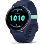 Garmin Vivoactive 5 barva Metallic Navy Aluminum Bezel with Navy Case řemínek Navy Silicone Band
