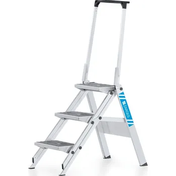 Žebřík ZARGES Plazamax P schůdky s gumovým povrchem, Pracovní výška: 2,45 m