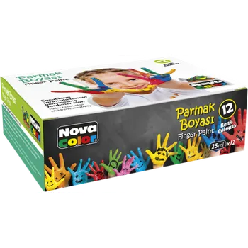 Speciální výtvarná barva Barvy prstové NC-460 12ks 25ml