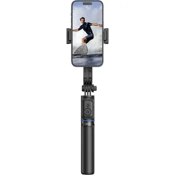 Selfie tyč XO selfie tyč Bluetooth tripod / stativ SS13 černý 106cm