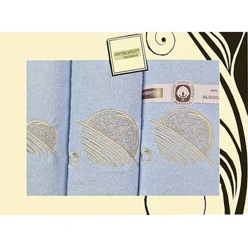 4sleep Dárkové balení ručníků a osušek Artiborda, barva světle modrá 140