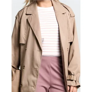 Sinsay - Bavlněné pruhované tričko - béžová - 622FG-08X - 622FG-08X-XXL