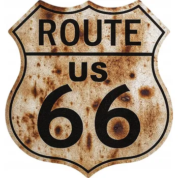 Samolepicí dekorace na vozidlo SAMOLEPKA na auto | ROUTE 66 ROAD USA Spojené státy americké REZ Vinyl