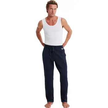 Pánská móda Vamp pánské bavlněné tepláky s kapsami 21198 blue velikost XL