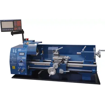 dílenský stroj HBM 250V Norton, soustruh na kov, vario otáčky, převodovka posuvů, optické digitální odměřování s LCD, 1.1 kW, 1f, 150 kg (HBM Machines)